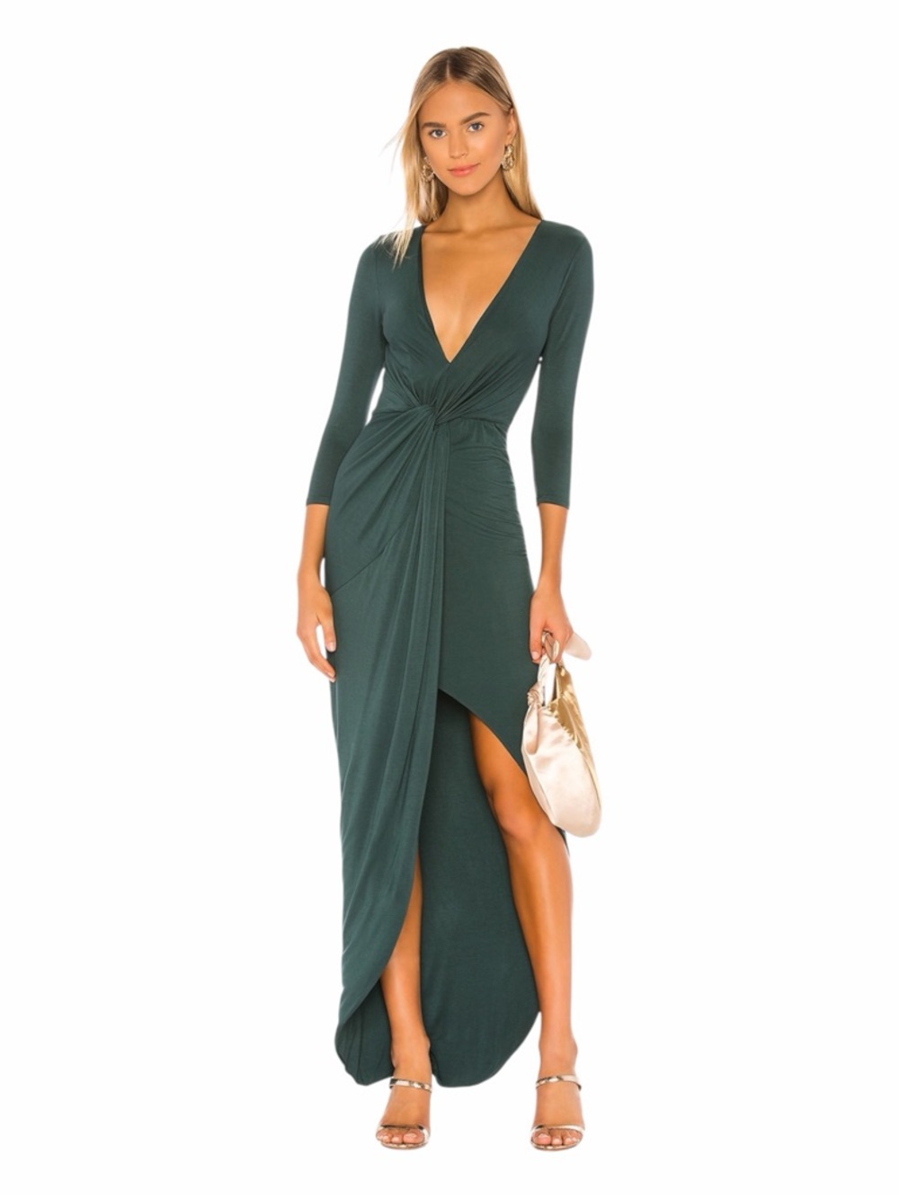 Lovers + Friends Sundance Maxi Dress in Everglade Green. Size Small.